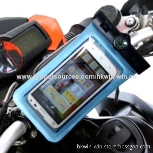 Universal Waterproof Case with Bike/Bicycle Mount, Compass, Headphone Jack with IPX8 Certificate